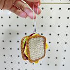 Crochet Sandwich Keychain