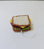 Crochet Sandwich Keychain