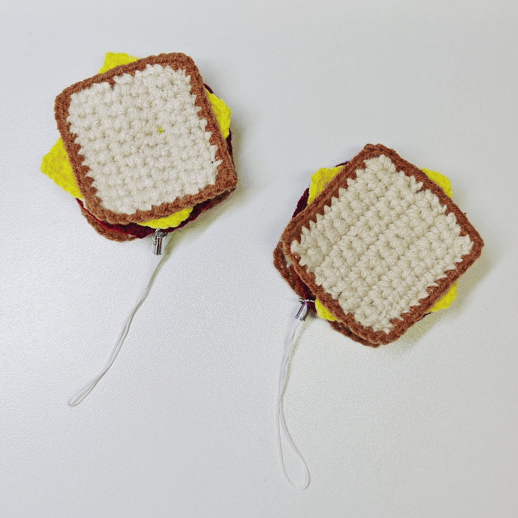 Crochet Sandwich Keychain