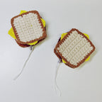 Crochet Sandwich Keychain